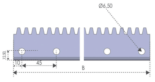 3 MM HEAT CURTAIN RACK